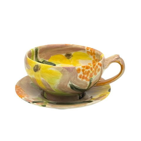 Caroline Murphy + Kevin Rodrigue Mug & Saucer