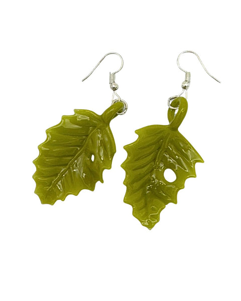 Liz Wright Glass Leaf Earrings