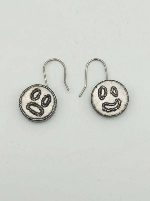 Everett Hoffman Happy / Less Happy Spinner Earrings