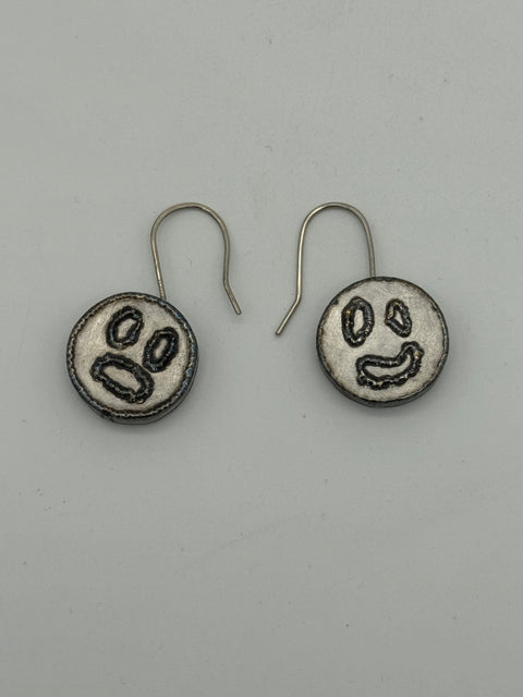 Everett Hoffman Happy / Less Happy Spinner Earrings