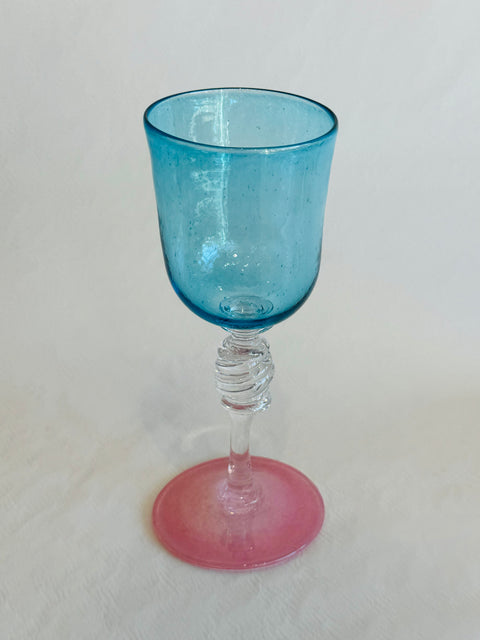 Kristen Avent Blue + Pink Goblet