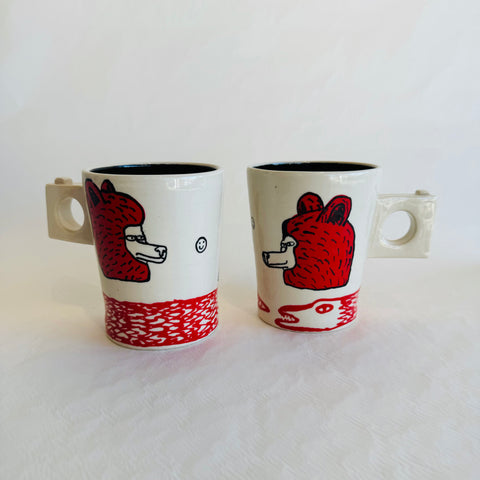 Adams Puryear Bunny Bear Snake Mug