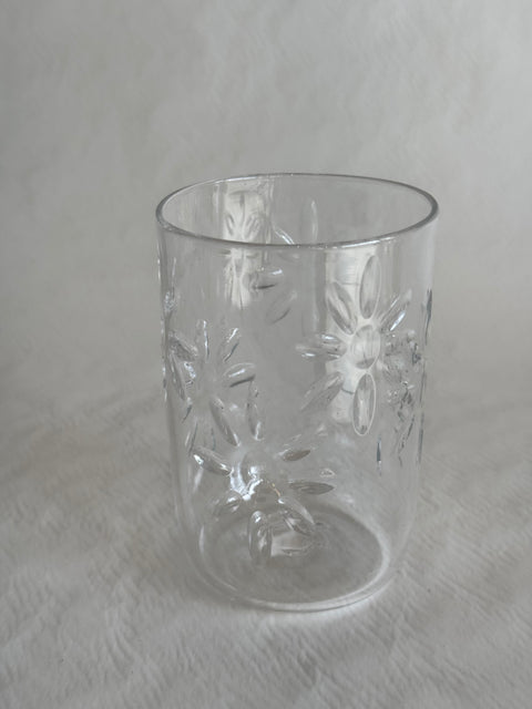 Nanda Soderberg Carved and Fire Polished Tumbler (flower)