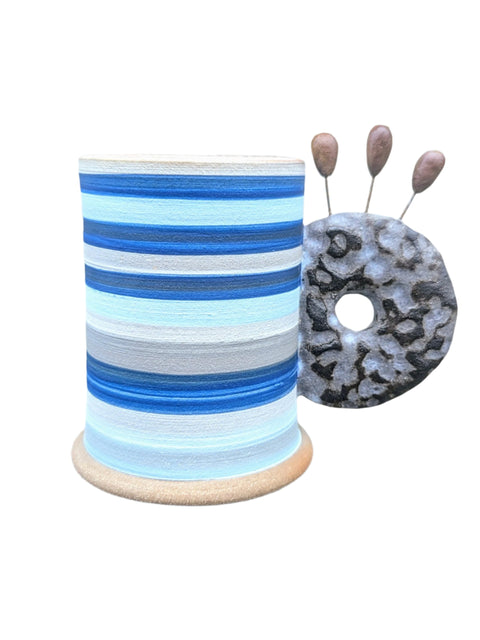 Michelle Heinesen Blue Stripe Mug