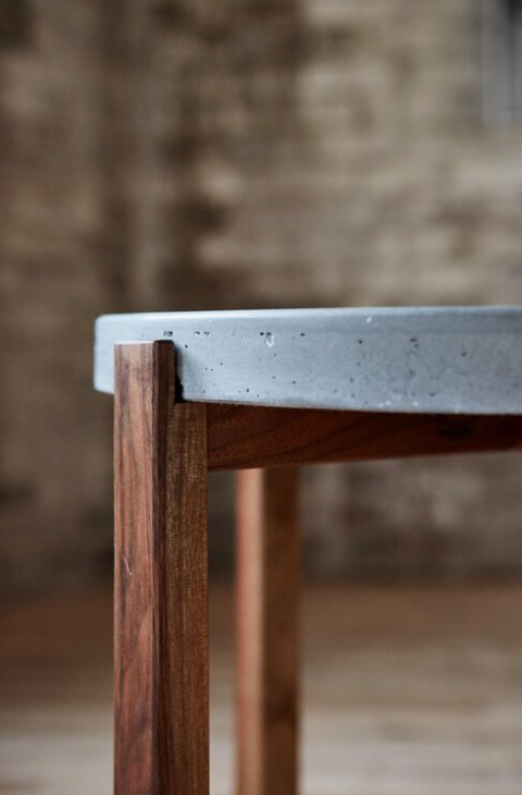 Hand Carved Walnut Side Table