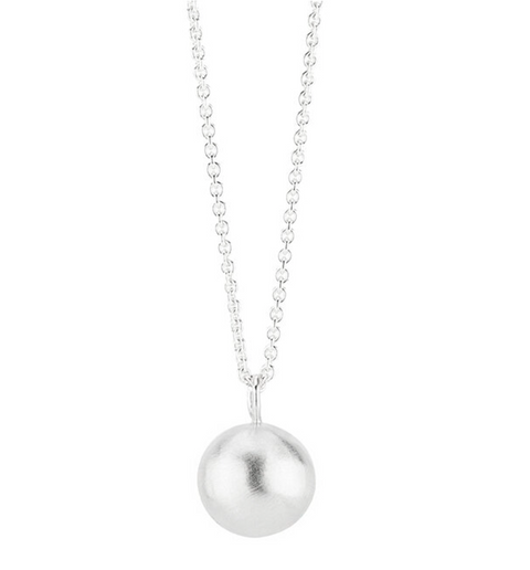 Sarah Holden Oxi Silver Cable Chain with Shiny Ball Necklace (N060)