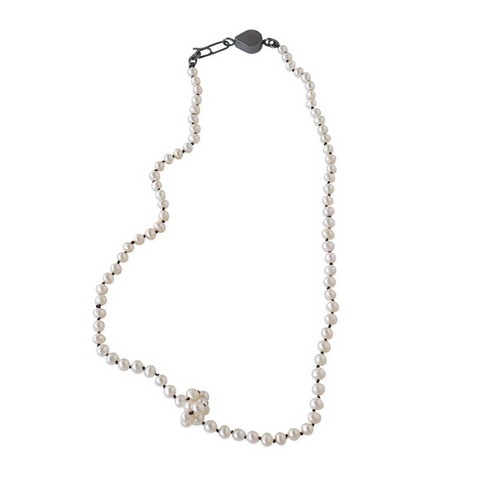 Sarah Holden Oxi Pearly Chain WHITE Necklace (N089)