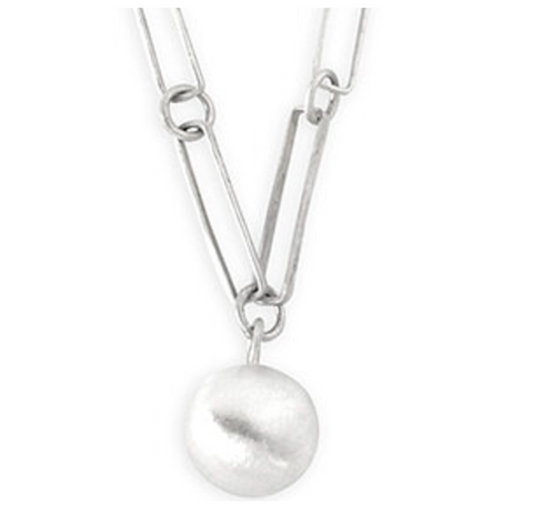 Sarah Holden Box Link Chain with Shiny Ball Necklace (N102)