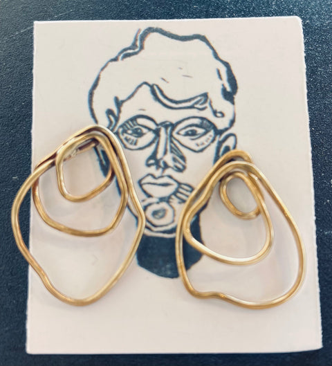 Line Drawing Earrings