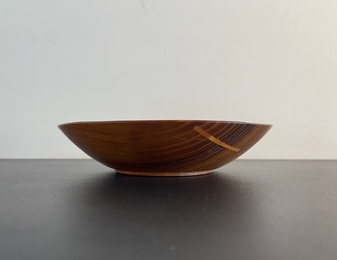 9" Mulberry Bowl With Inlay