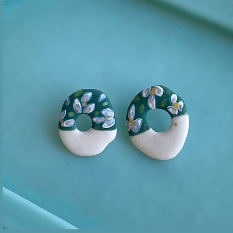 Porcelain Post Earrings