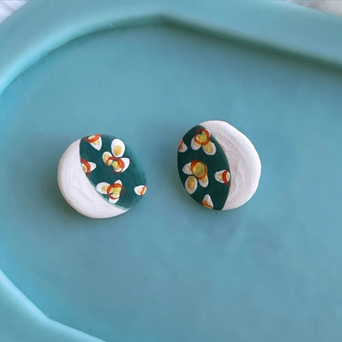 Porcelain Post Earrings