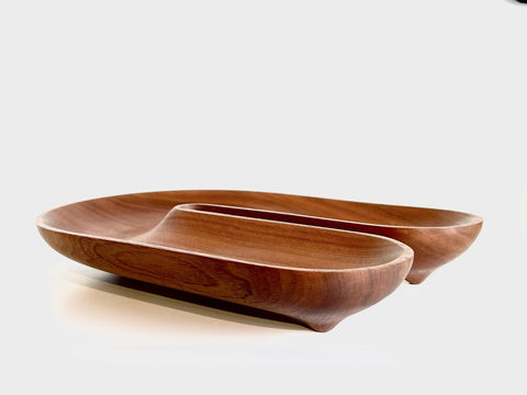 Hand Carved Wood Bowl : Large
