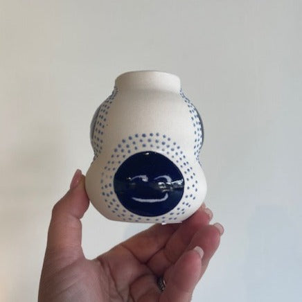 Cobalt Emoji Vase