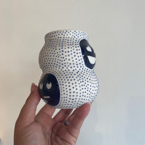 Cobalt Emoji Vase