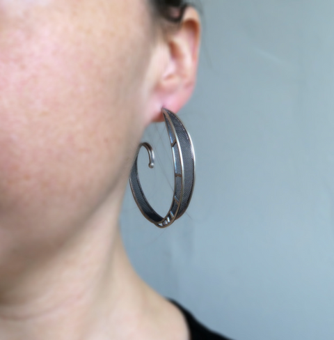 Spiral Hoop Earrings